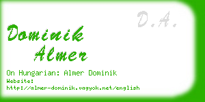 dominik almer business card